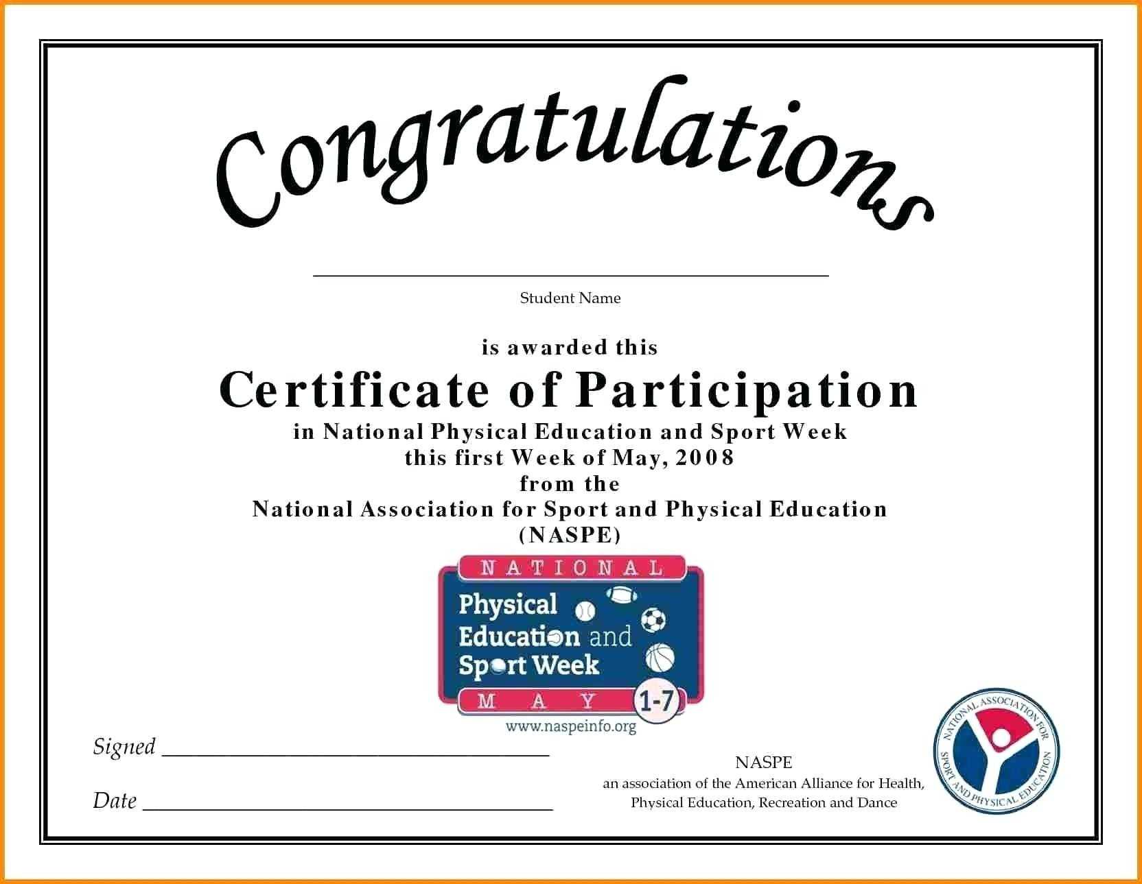 Certificate Templates: Free Template Certificate Of Within Certificate Of Participation Word Template