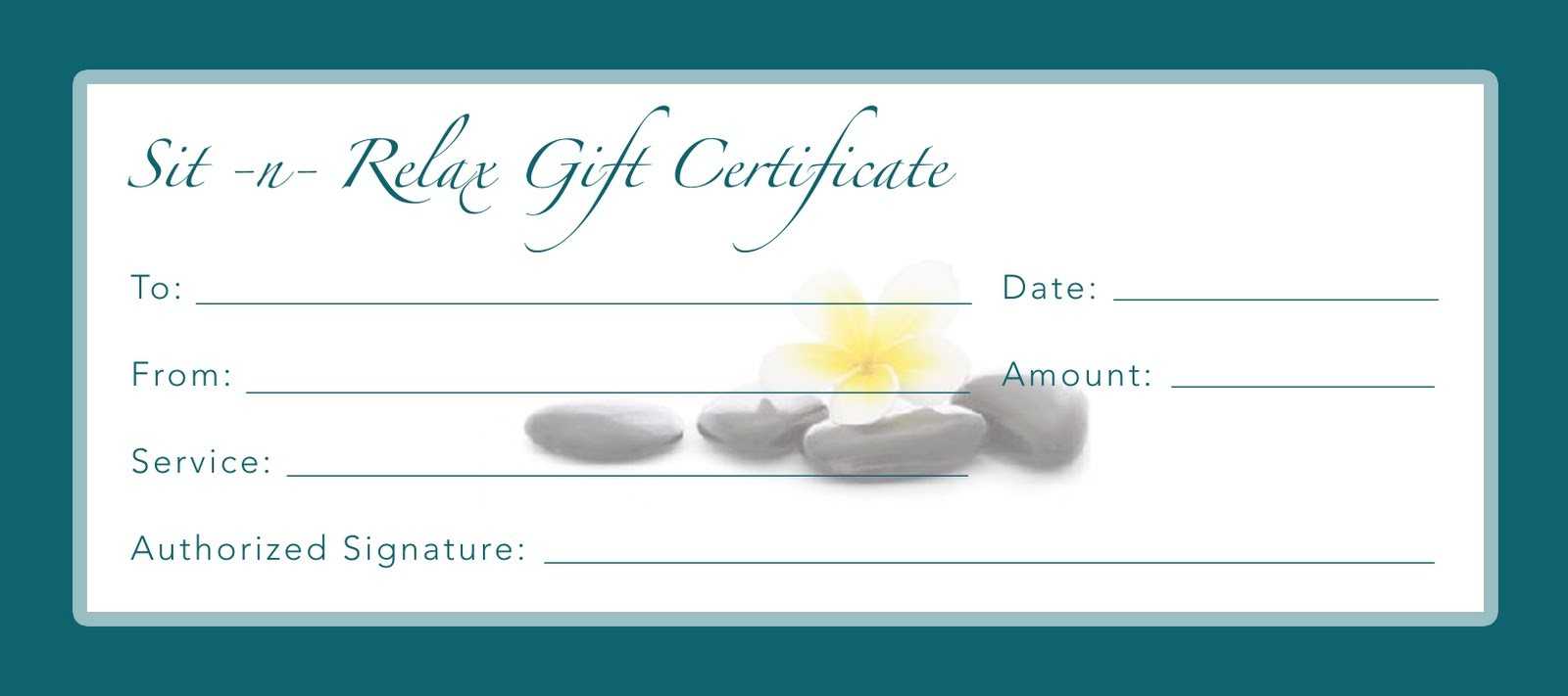Certificates. Awesome Blank Spa Gift Certificate Template Throughout Massage Gift Certificate Template Free Printable