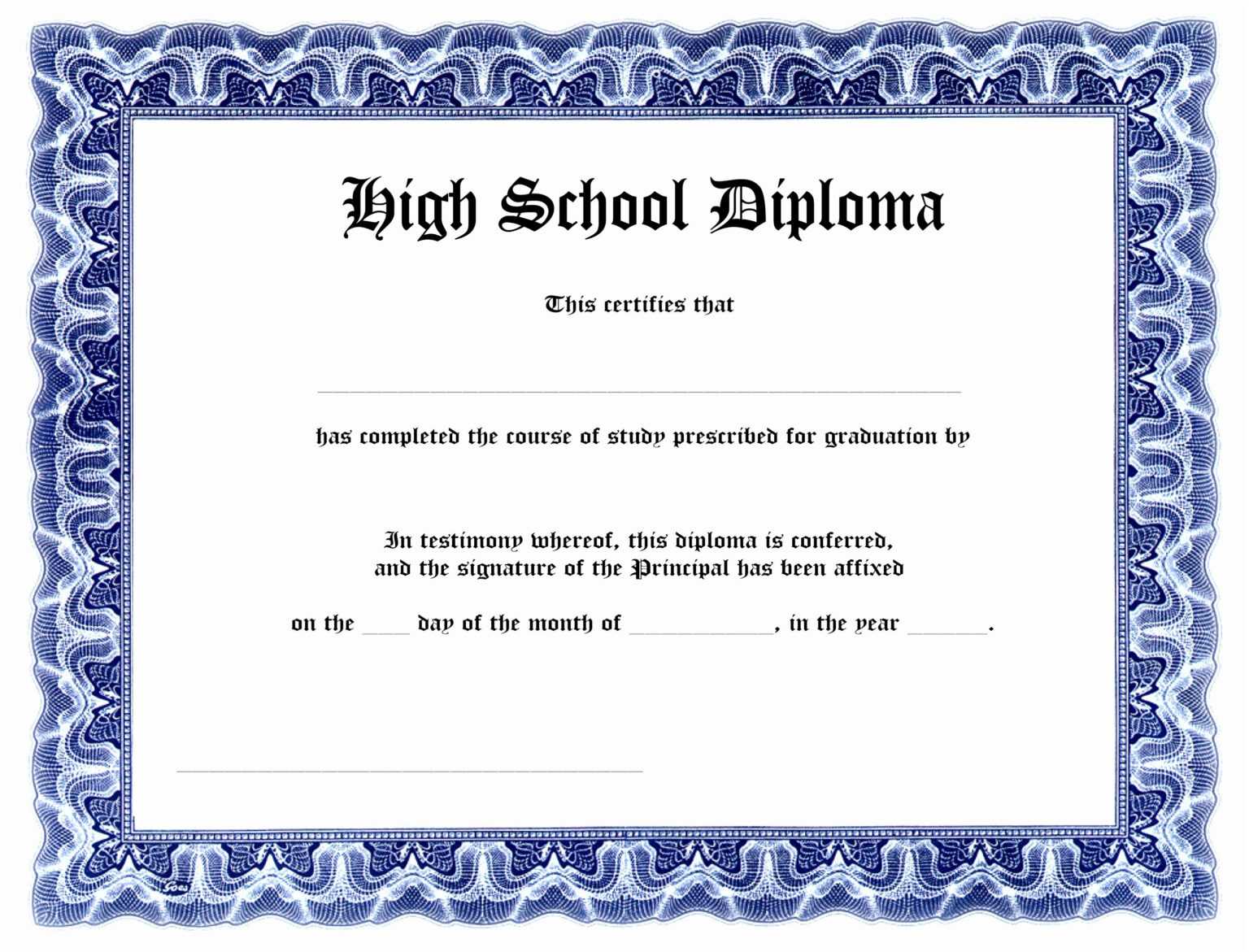 Ged Certificate Template