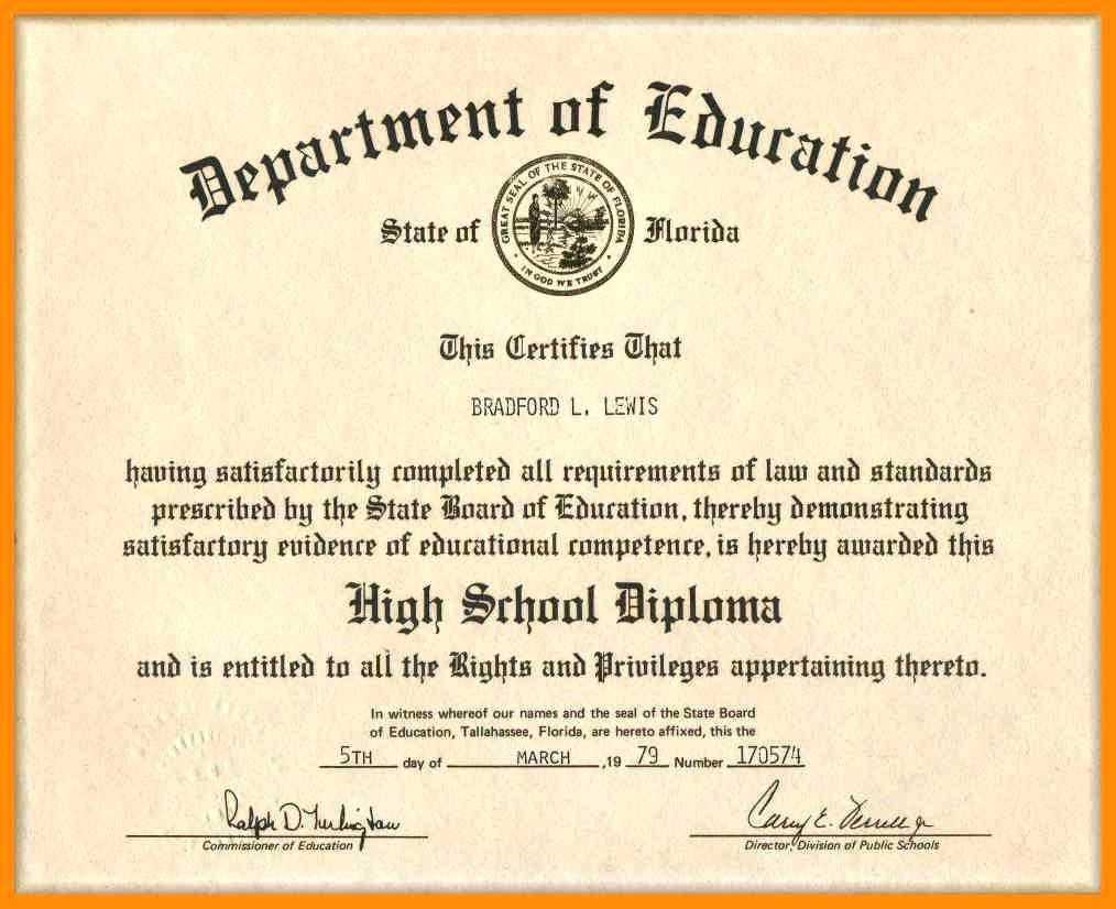 Free Printable Ged Certificate Template Printable Blank World