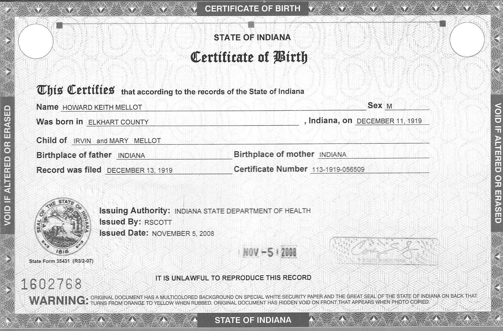 Certificates: Breathtaking Birth Certificate Template Inside Birth Certificate Fake Template