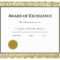 Certificates. Charming Award Of Excellence Certificate With Award Of Excellence Certificate Template