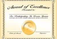 Certificates. Enchanting Sample Award Certificates Templates within Sample Award Certificates Templates