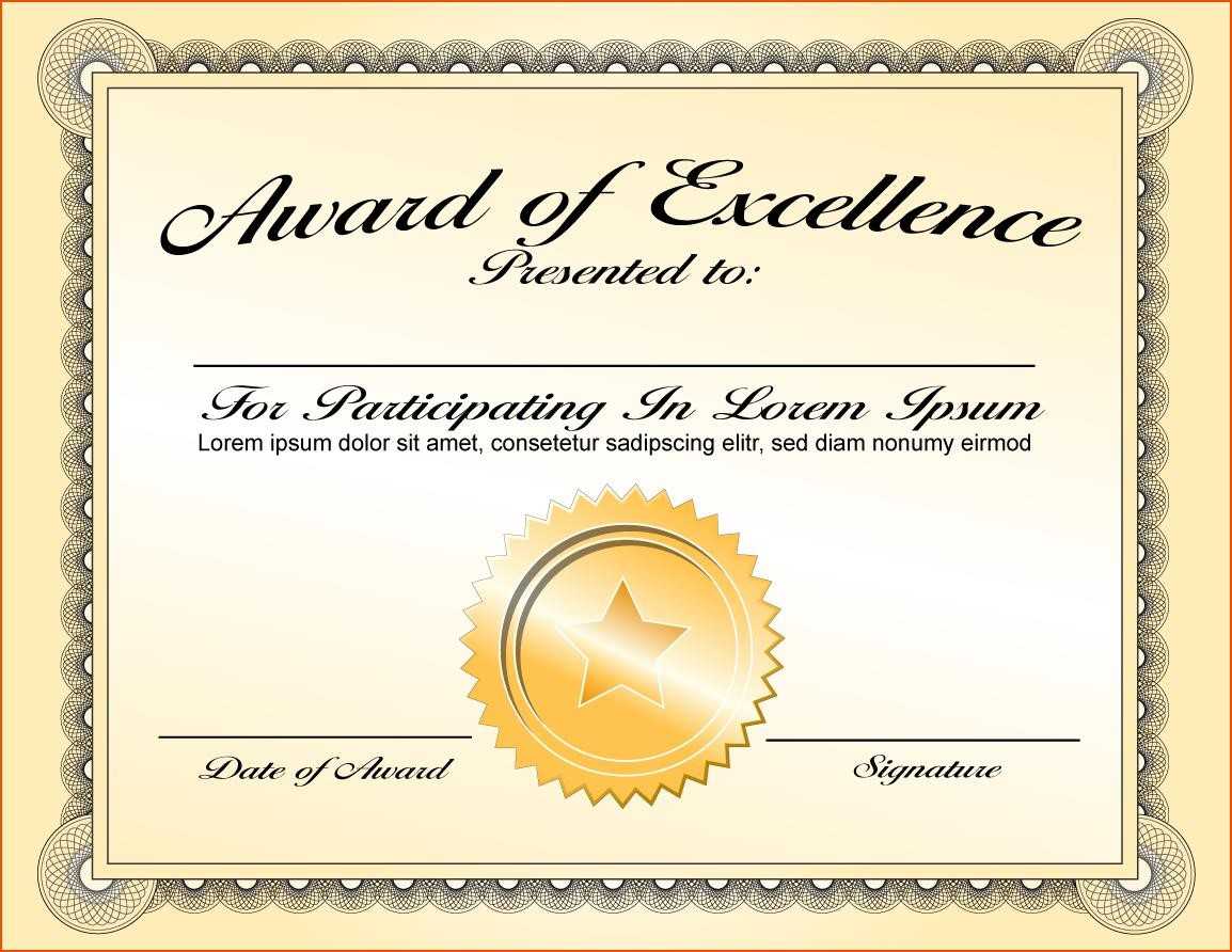 Certificates. Enchanting Sample Award Certificates Templates Within Sample Award Certificates Templates