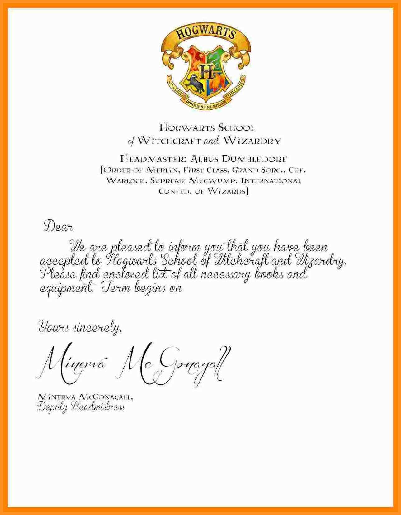 Certificates: Excellent Hogwarts Certificate Template Ideas With Regard To Harry Potter Certificate Template