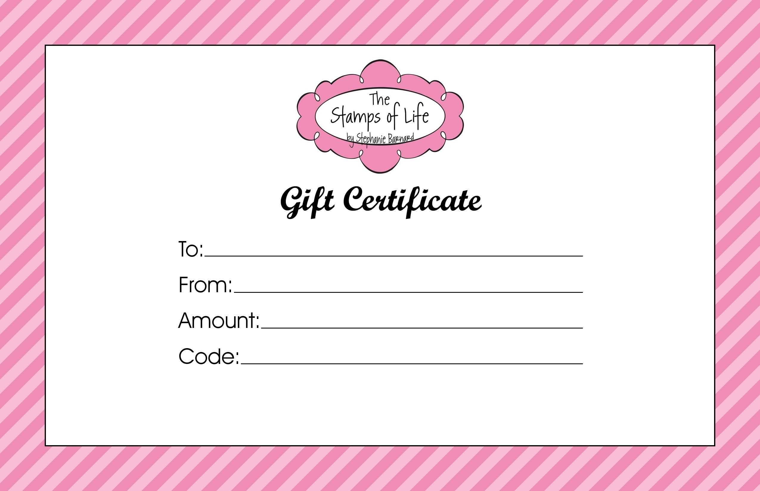 Certificates. Fascinating Gift Certificate Template Word With Pink Gift Certificate Template