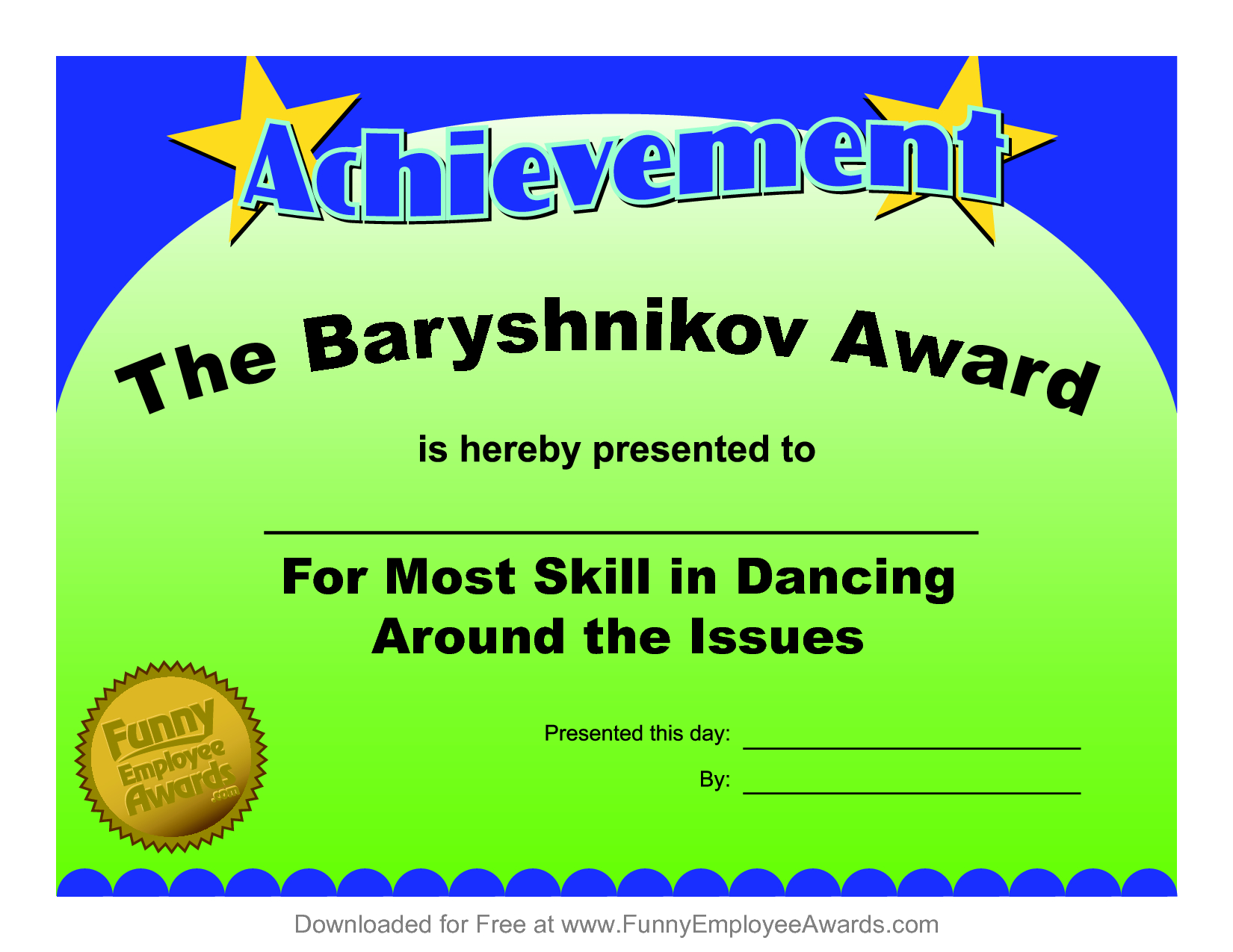 Certificates Fun Certificate From Funny Employee He Bar Within Funny Certificates For Employees Templates