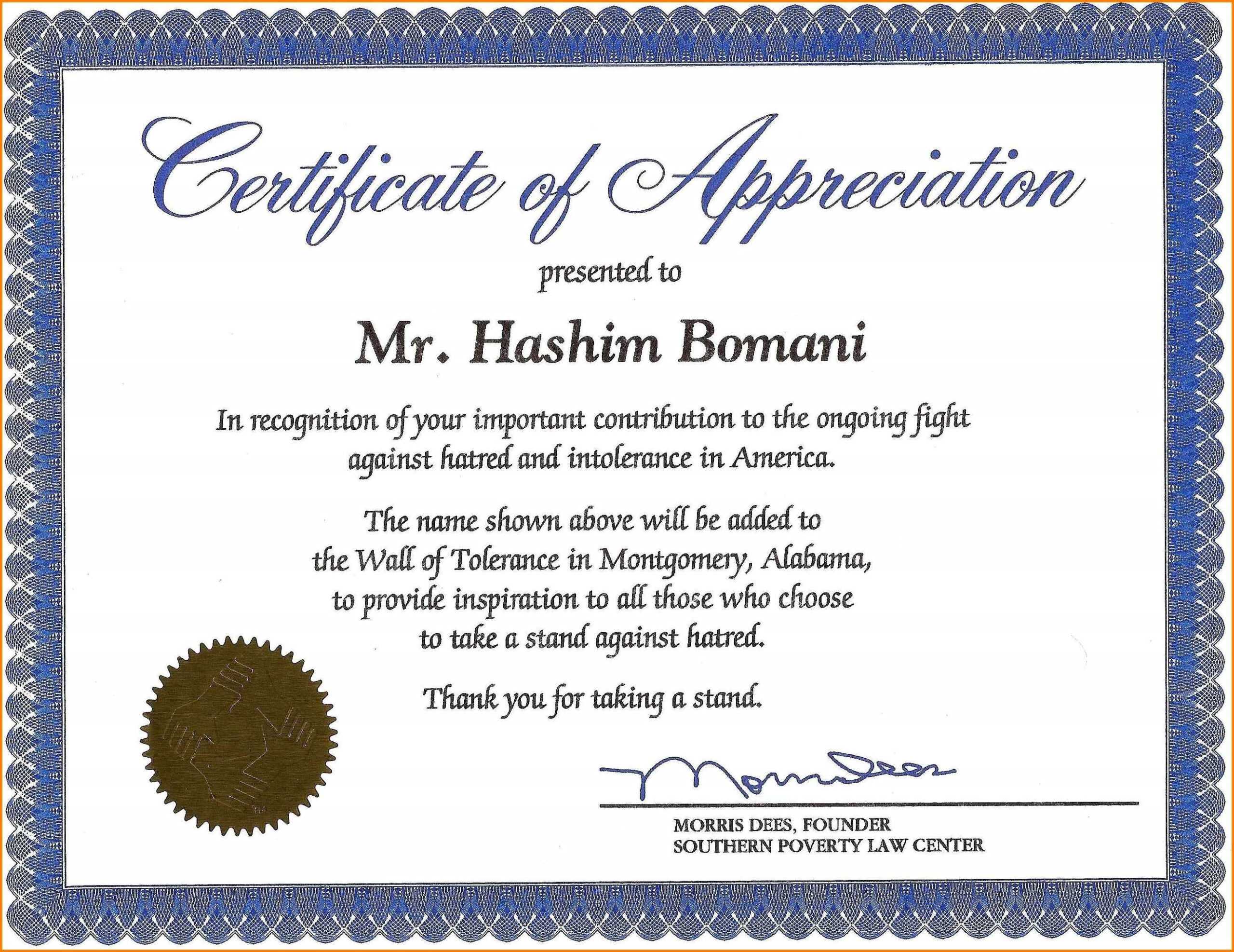 Certificates. Popular Certificate Of Recognition Template Inside Sample Certificate Of Recognition Template