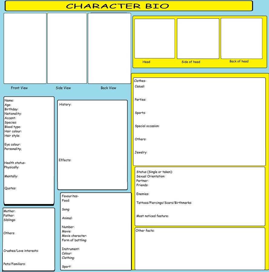 Character Bio Templatekitkattykomodo On Deviantart With Bio Card Template