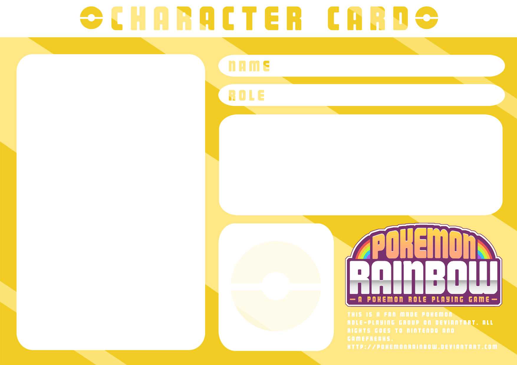 Character Card Template (Golden Trainer)Ry Spirit On Inside Pokemon Trainer Card Template
