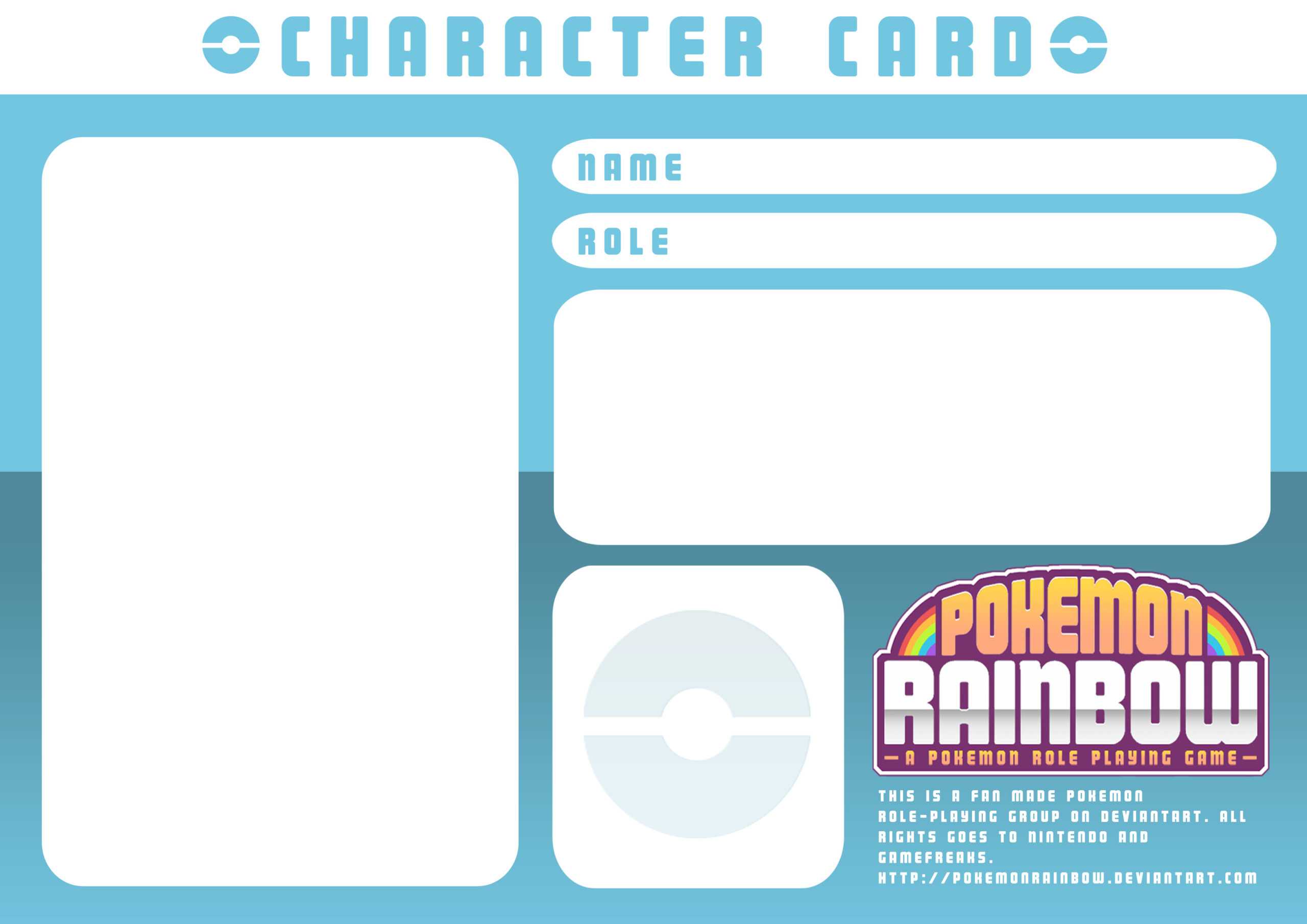 Character Card Templatery Spirit On Deviantart In Pokemon Trainer Card Template