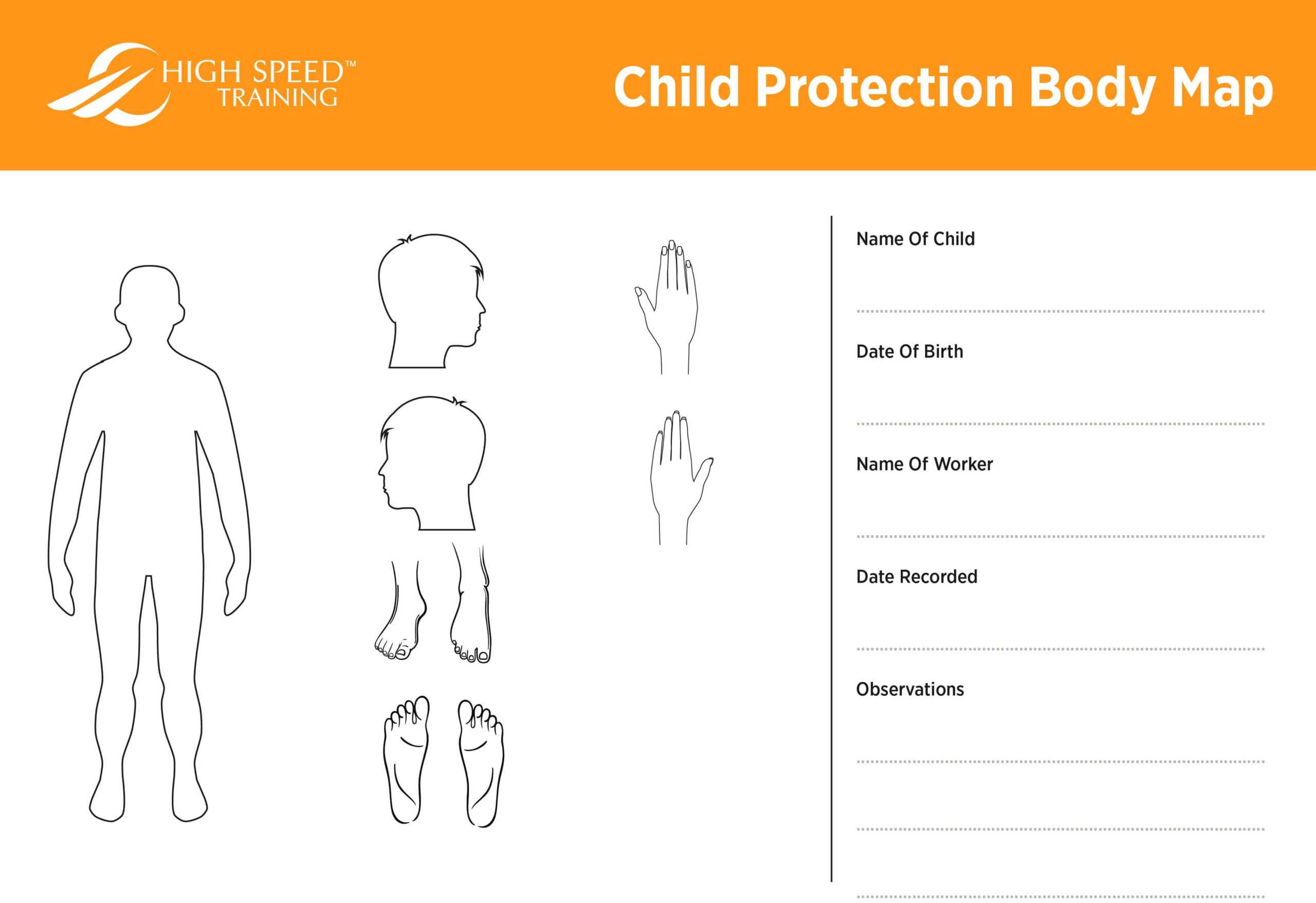 Child Protection Body Map Template | Safeguarding Advice With Blank Body Map Template