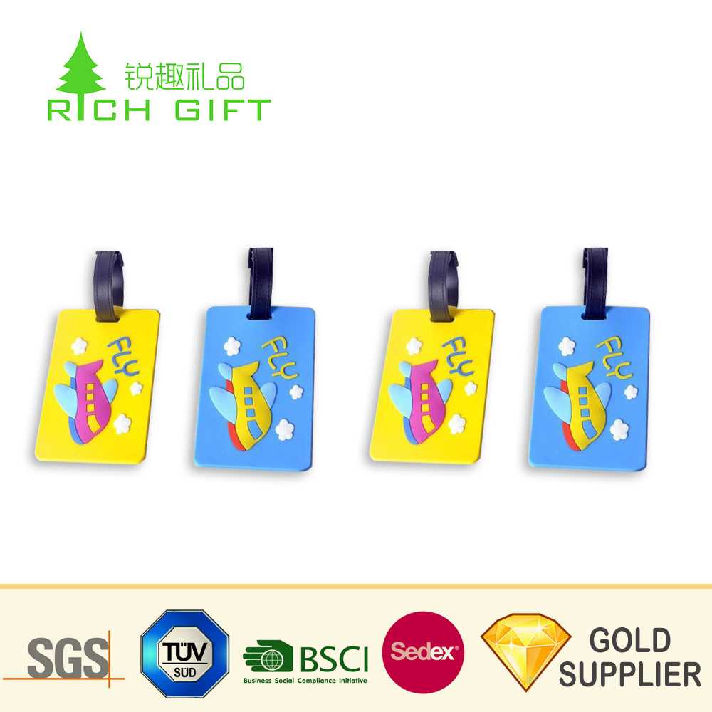 China Factory Direct Sale Custom Blank Rubber Free Printable Inside Blank Luggage Tag Template