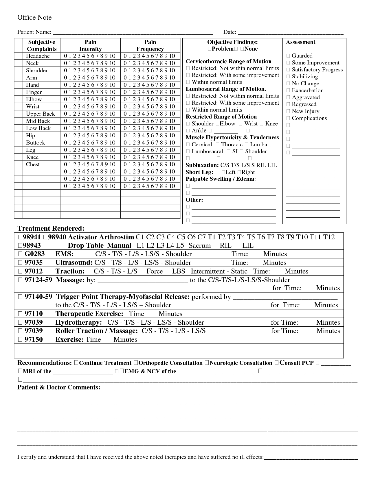 Chiropractic+Soap+Note+Template | Soap Note, Notes Template Intended For Chiropractic Travel Card Template