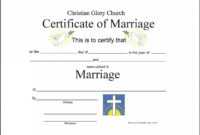 Christian Wedding Certificate Sample - Google Search intended for Christian Certificate Template