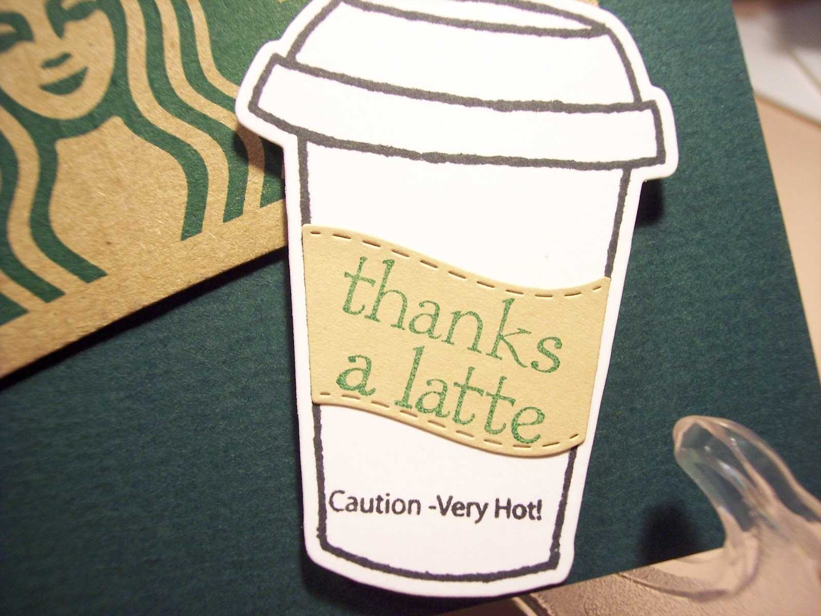 Christine's Creative Cards: Thanks A Latte Regarding Thanks A Latte Card Template