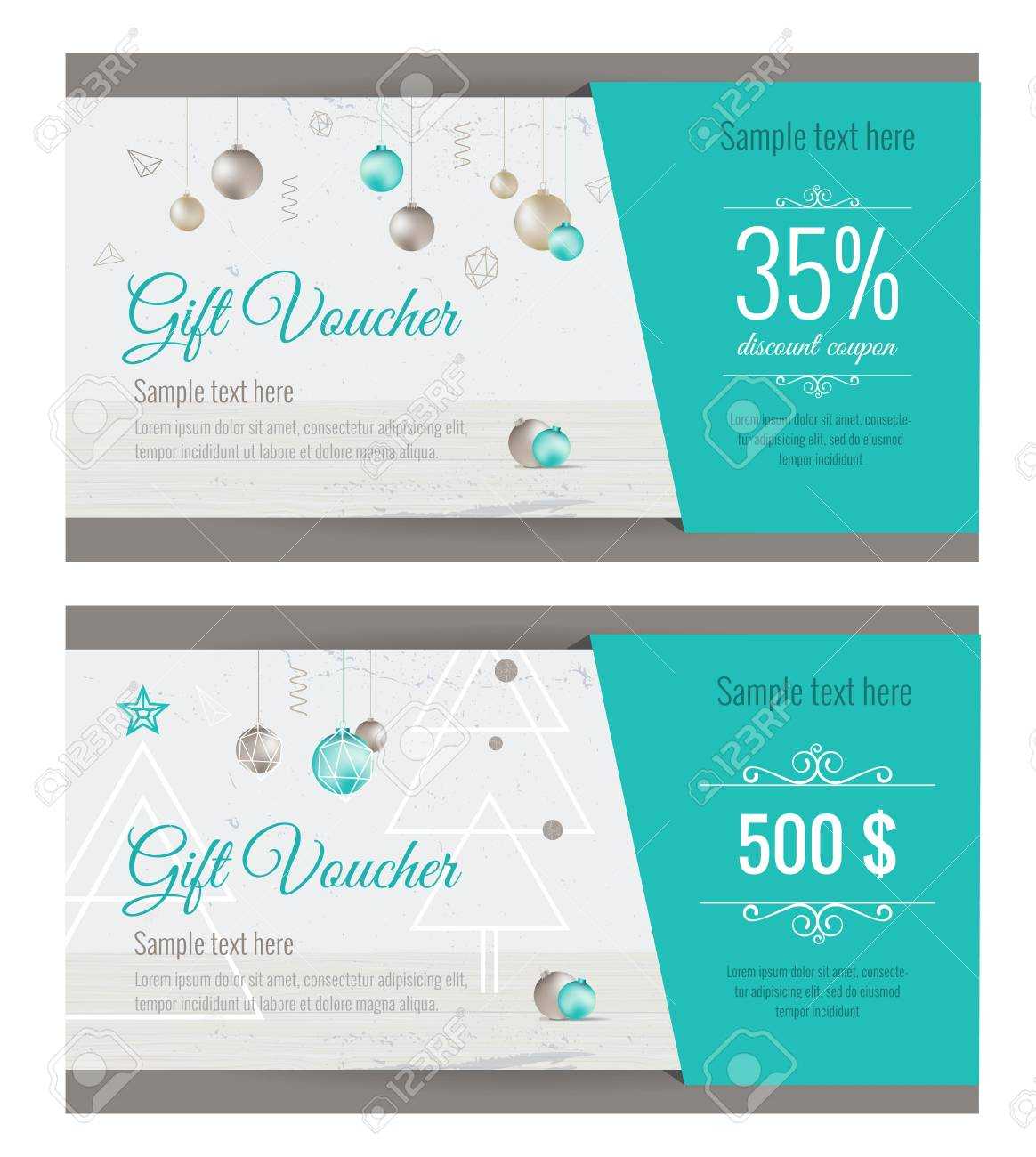 Christmas Gift Voucher Coupon Discount. Gift Certificate Template.. Within Merry Christmas Gift Certificate Templates