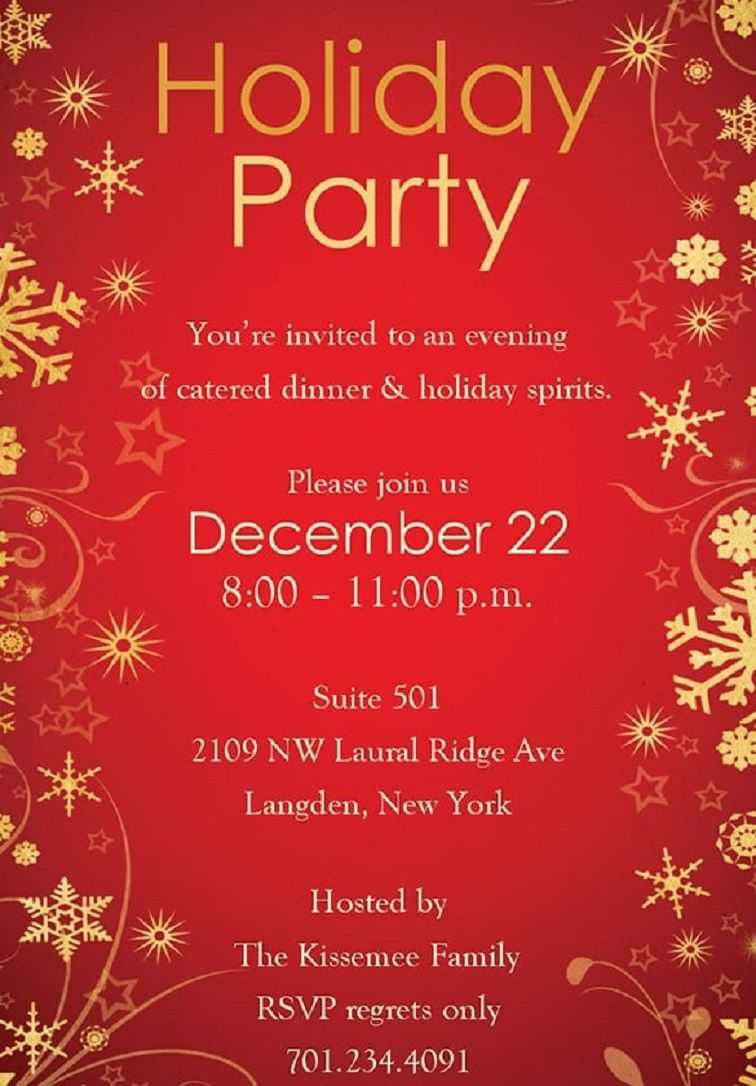 Christmas Party Invitation Backgrounds Free In 2019 Inside Free Christmas Invitation Templates For Word