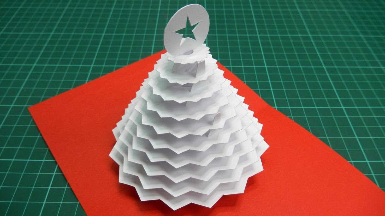 Christmas Tree Pop Up Card Tutorial – 02 (Part 1) In 3D Christmas Tree Card Template