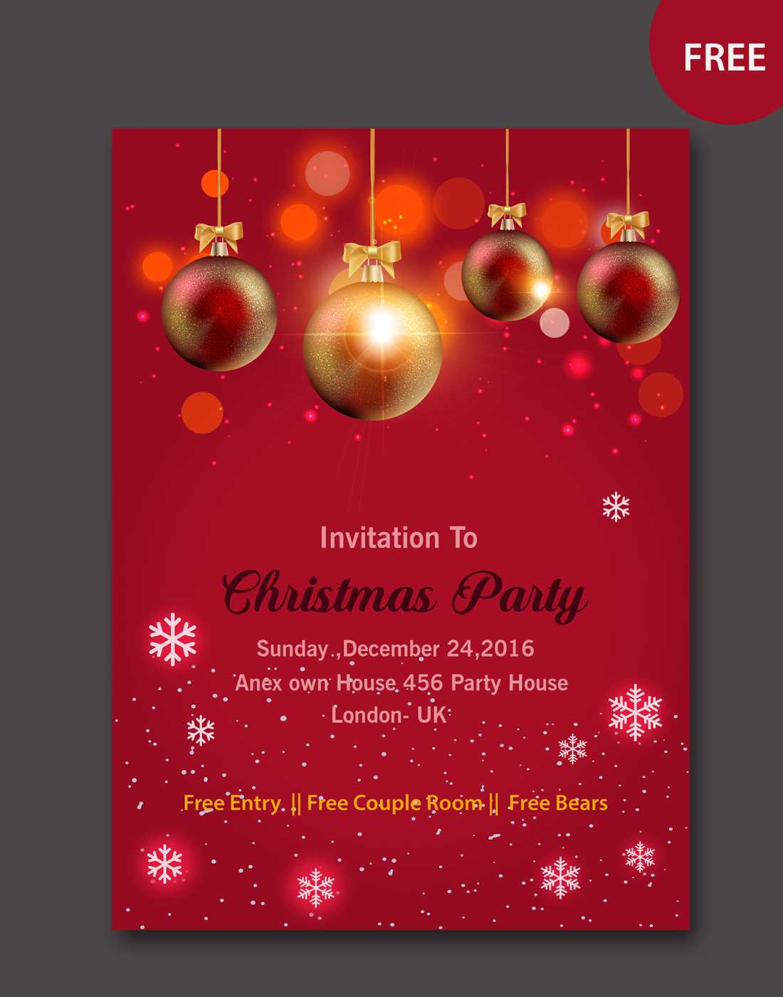 Christmas Vector Card Templates Within Free Christmas Card Templates For Photoshop