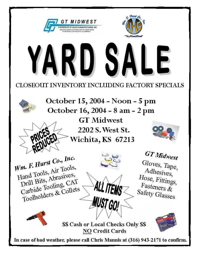 Church Yard Sale Flyer | Gt Midwest: Garage Sale | Yard Sale In Garage Sale Flyer Template Word