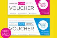 Clean And Modern Gift Voucher Template Psd | Psdfreebies with regard to Gift Certificate Template Photoshop