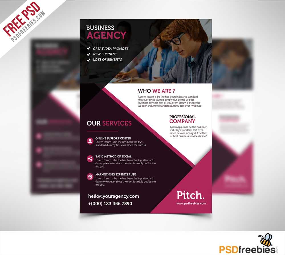 Clean And Professional Business Flyer Free Psd | Psdfreebies With Regard To Cleaning Brochure Templates Free