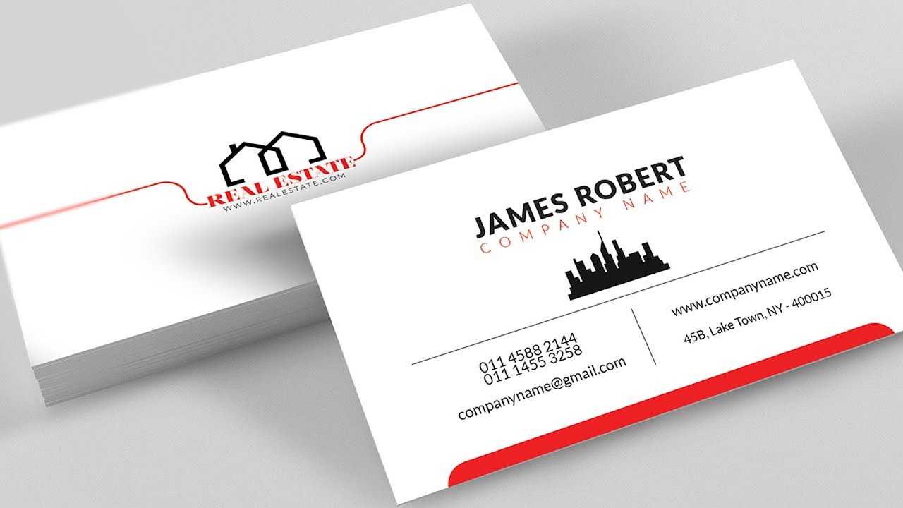 Clean Illustrator Business Card Design With Free Template Download For Visiting Card Templates Download