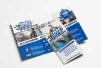 Cleaning Service Trifold Brochure Template In Psd, Ai for Cleaning Brochure Templates Free