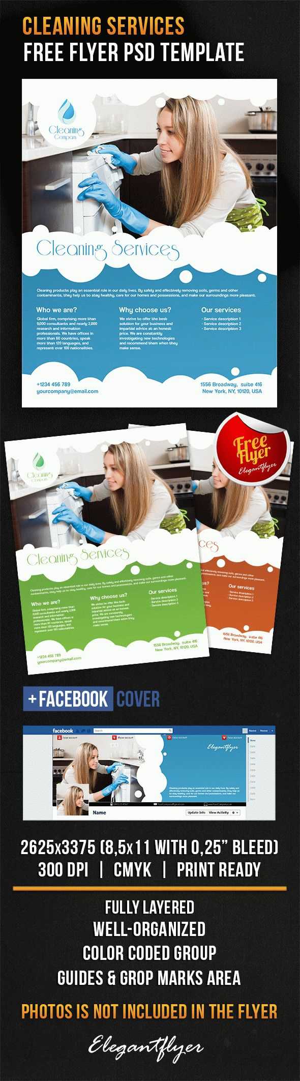 Cleaning Services – Free Flyer Psd Template Within Cleaning Brochure Templates Free