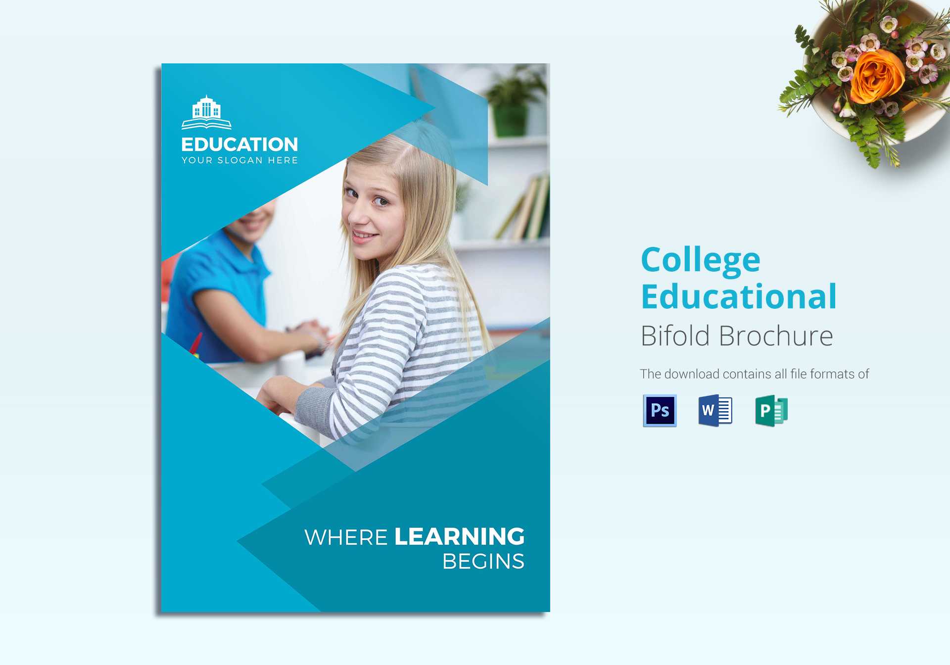 College Educational Brochure Template Intended For Brochure Design Templates For Education