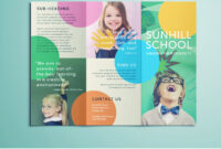 Colorful School Brochure - Tri Fold Template | Download Free inside School Brochure Design Templates