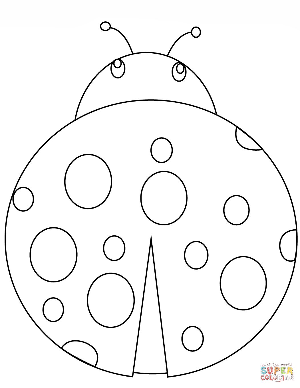 Coloring Pages : Cartoon Lady Bug Coloring Page Ladybug Clip With Regard To Blank Ladybug Template