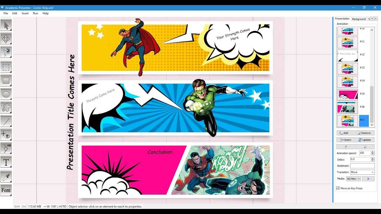 Comic Strip Template In Powerpoint Comic Template