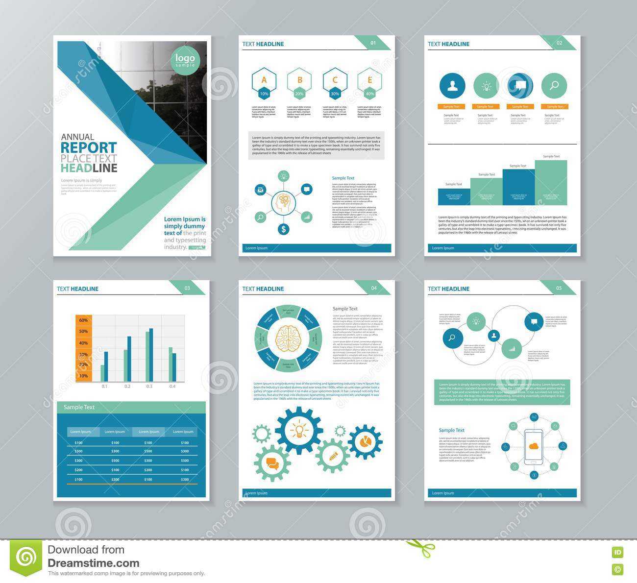 Company Profile ,annual Report , Brochure , Flyer, Page Within Word Annual Report Template