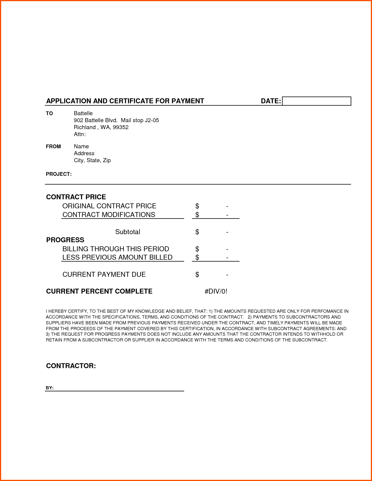 Completion Template Doc Certificate Certification Letter For With Regard To Construction Payment Certificate Template