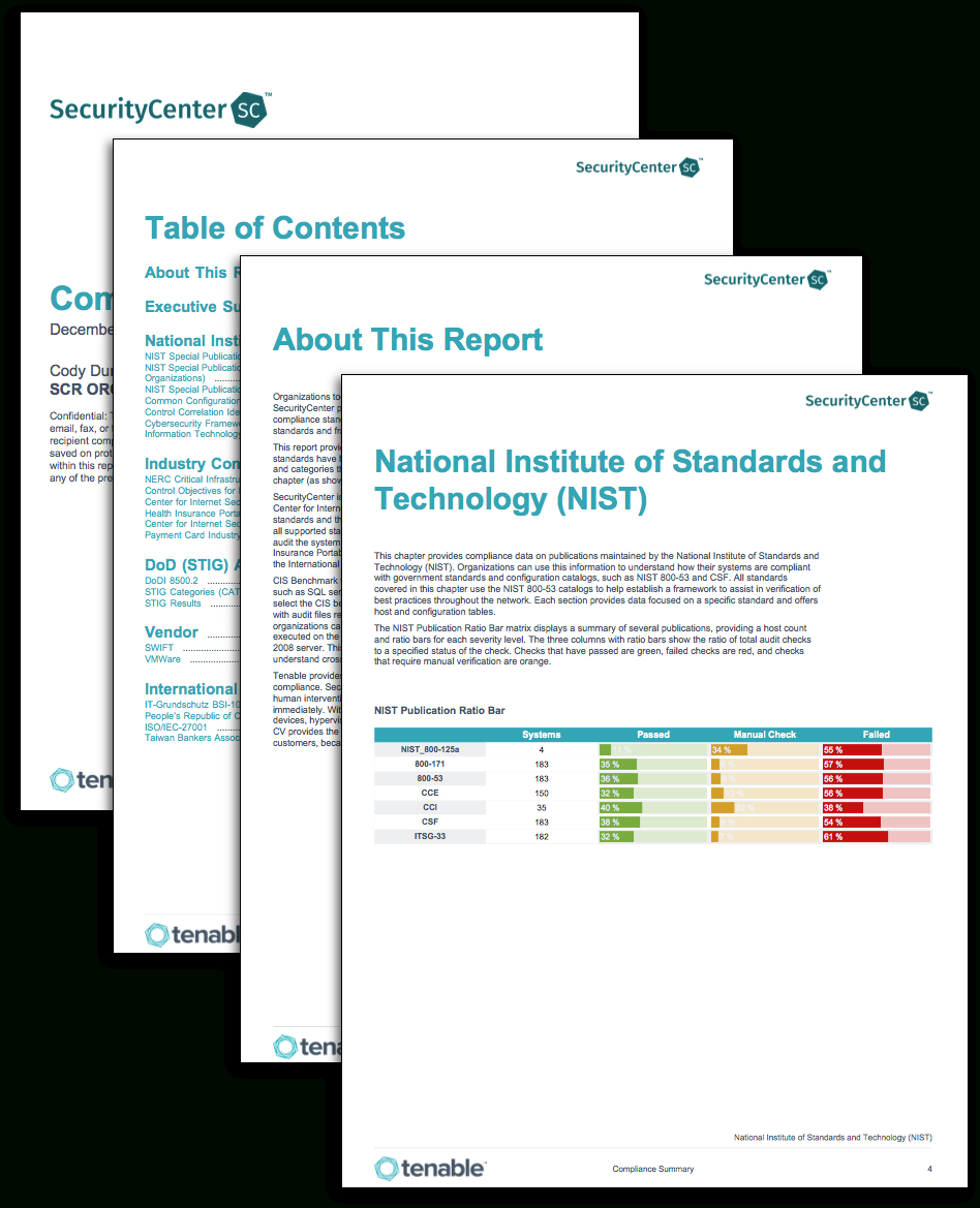 Compliance Summary Report – Sc Report Template | Tenable® Inside Pci Dss Gap Analysis Report Template
