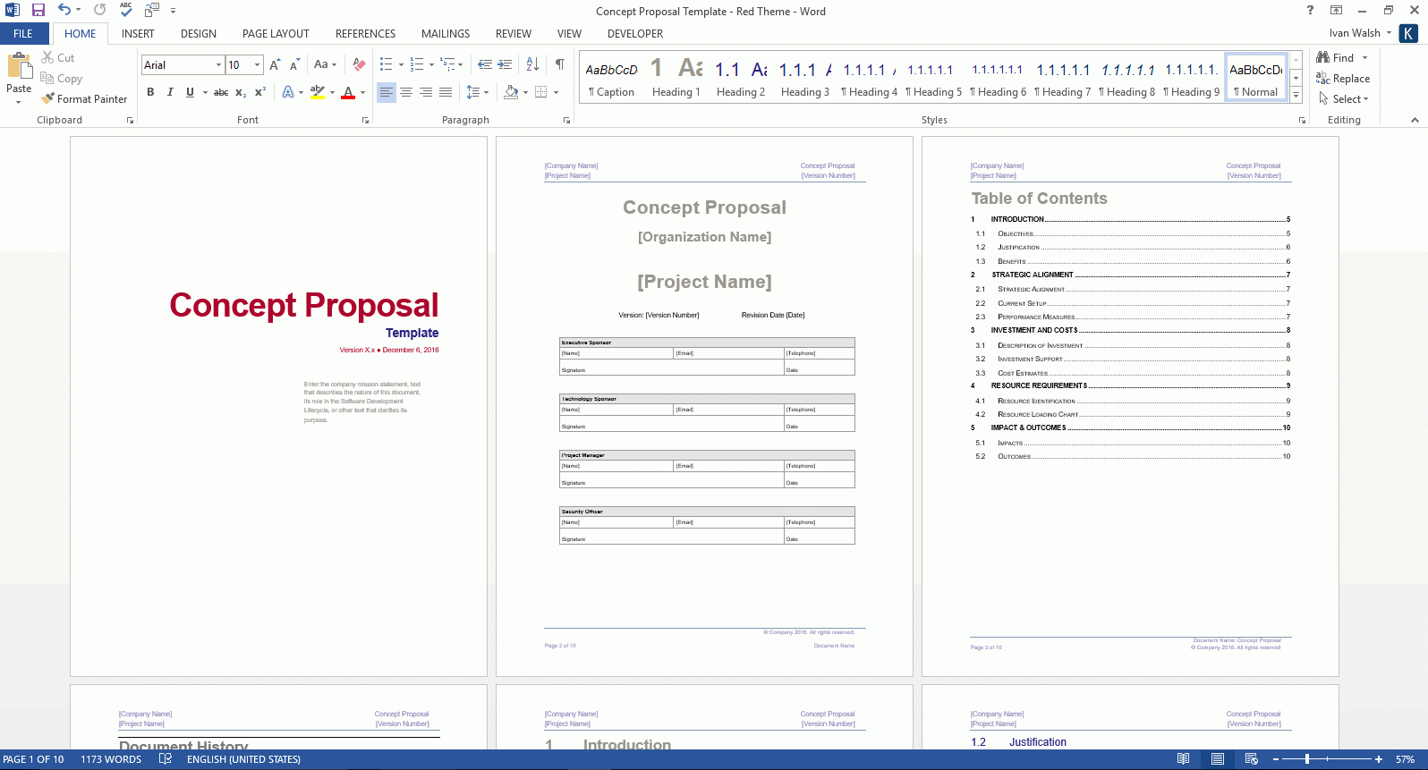 Concept Proposal (Ms Word) With Software Project Proposal Template Word