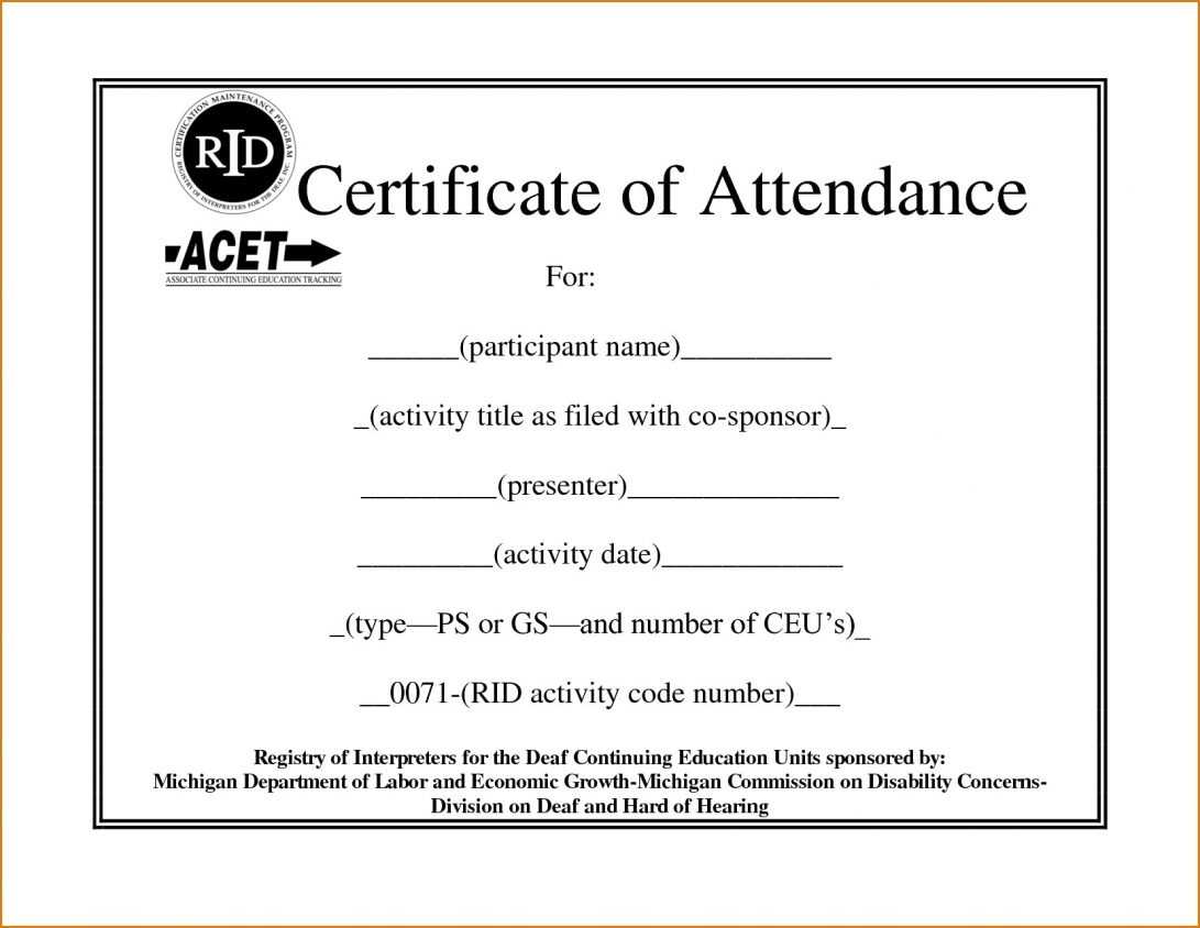 Conference Attendance Certificate Samples New Template Throughout International Conference Certificate Templates