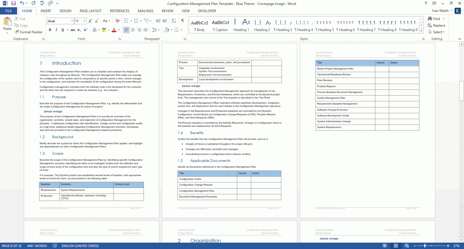 Training Manual Template Microsoft Word