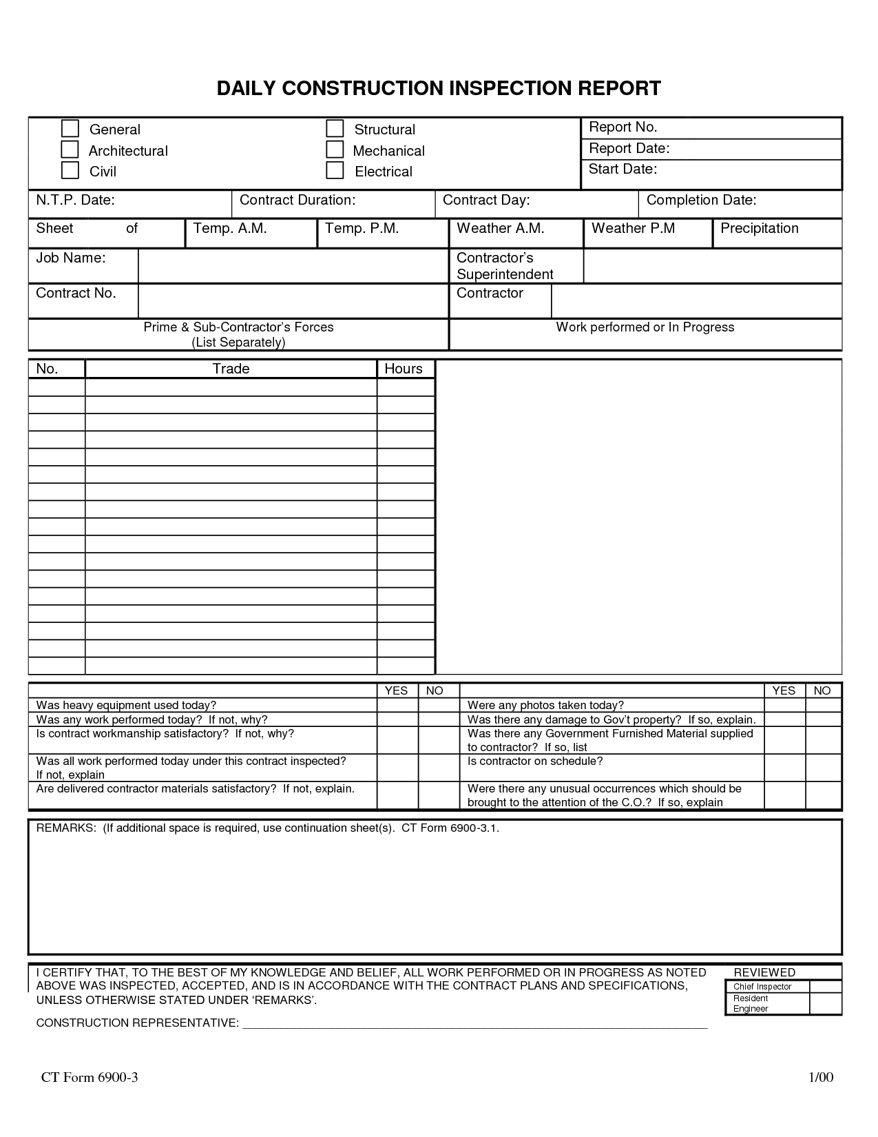 Construction Daily Report Template Excel 6 – Guatemalago Regarding Superintendent Daily Report Template