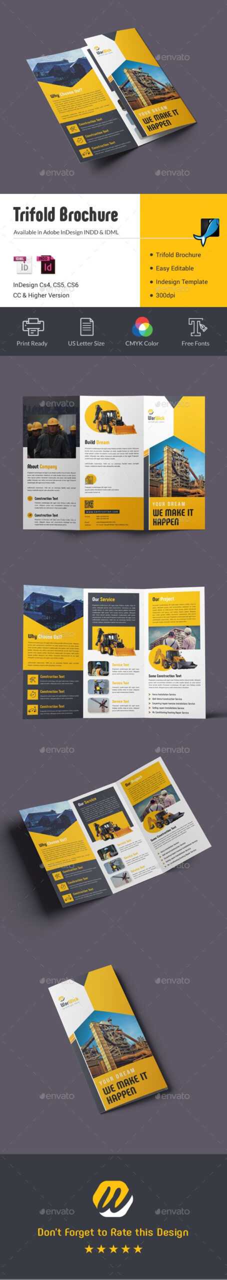 Construction Trifold Brochure Template Indesign Indd – Us Within Adobe Indesign Tri Fold Brochure Template
