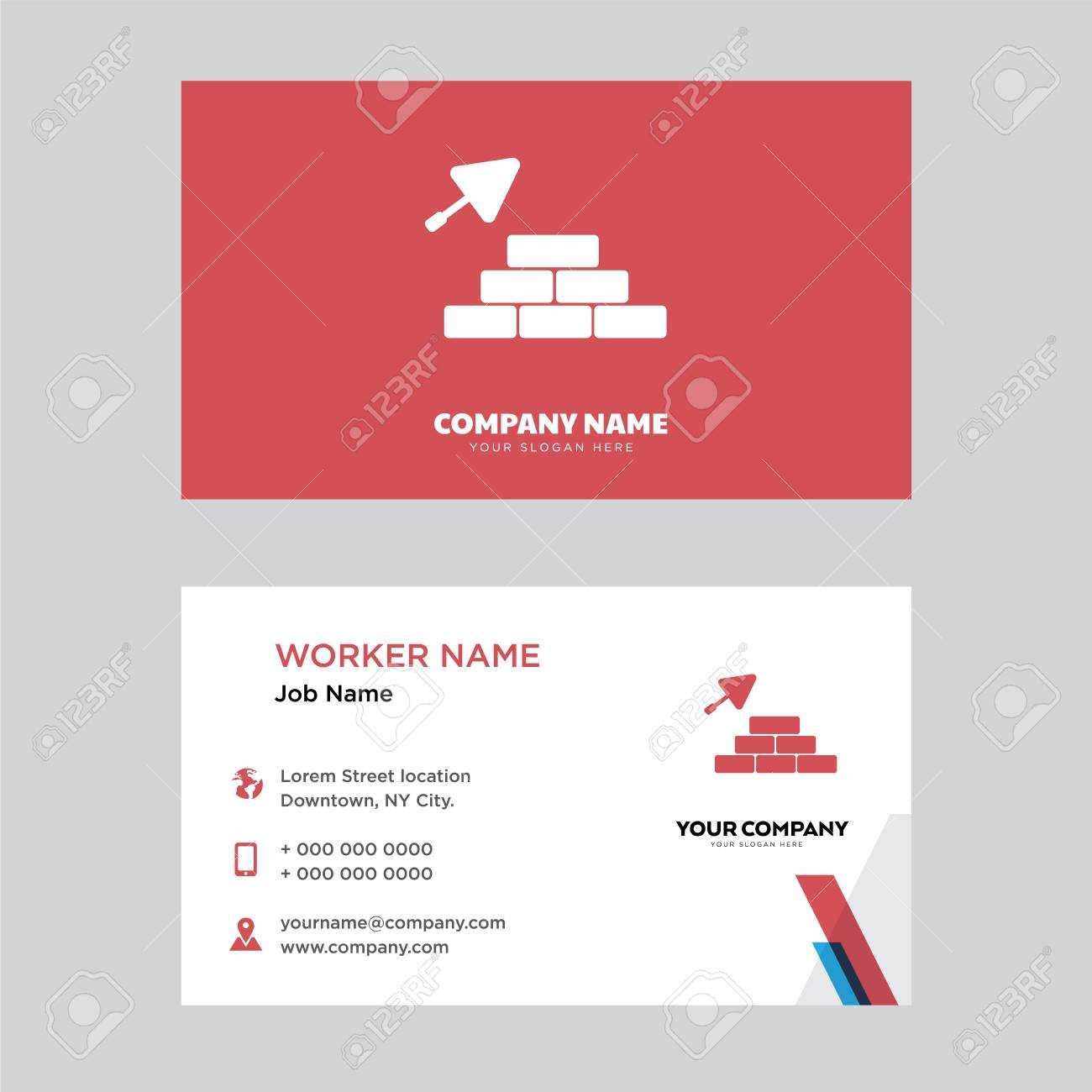 Construction Visiting Card Design Psd Business Templates Within Construction Business Card Templates Download Free