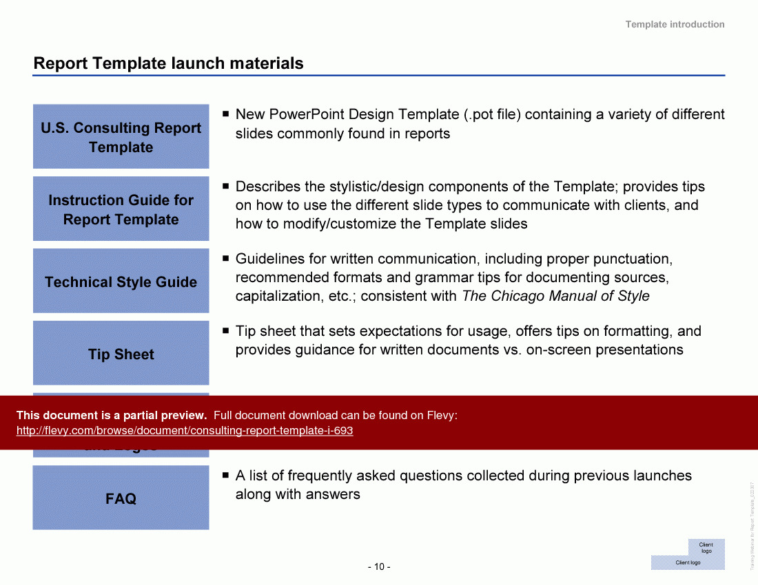 Consulting Report Template I (Powerpoint) Intended For Mckinsey Consulting Report Template