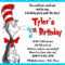 Cool Create Easy Dr Seuss Birthday Invitations | Dr Seuss Regarding Dr Seuss Birthday Card Template