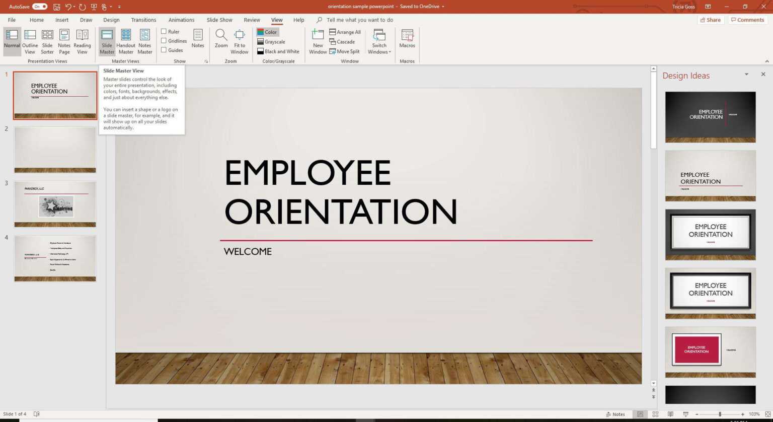 powerpoint apply style from another presentation