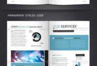 Corporate Brochure Template A4 &amp; Letter 12 Pages intended for 12 Page Brochure Template