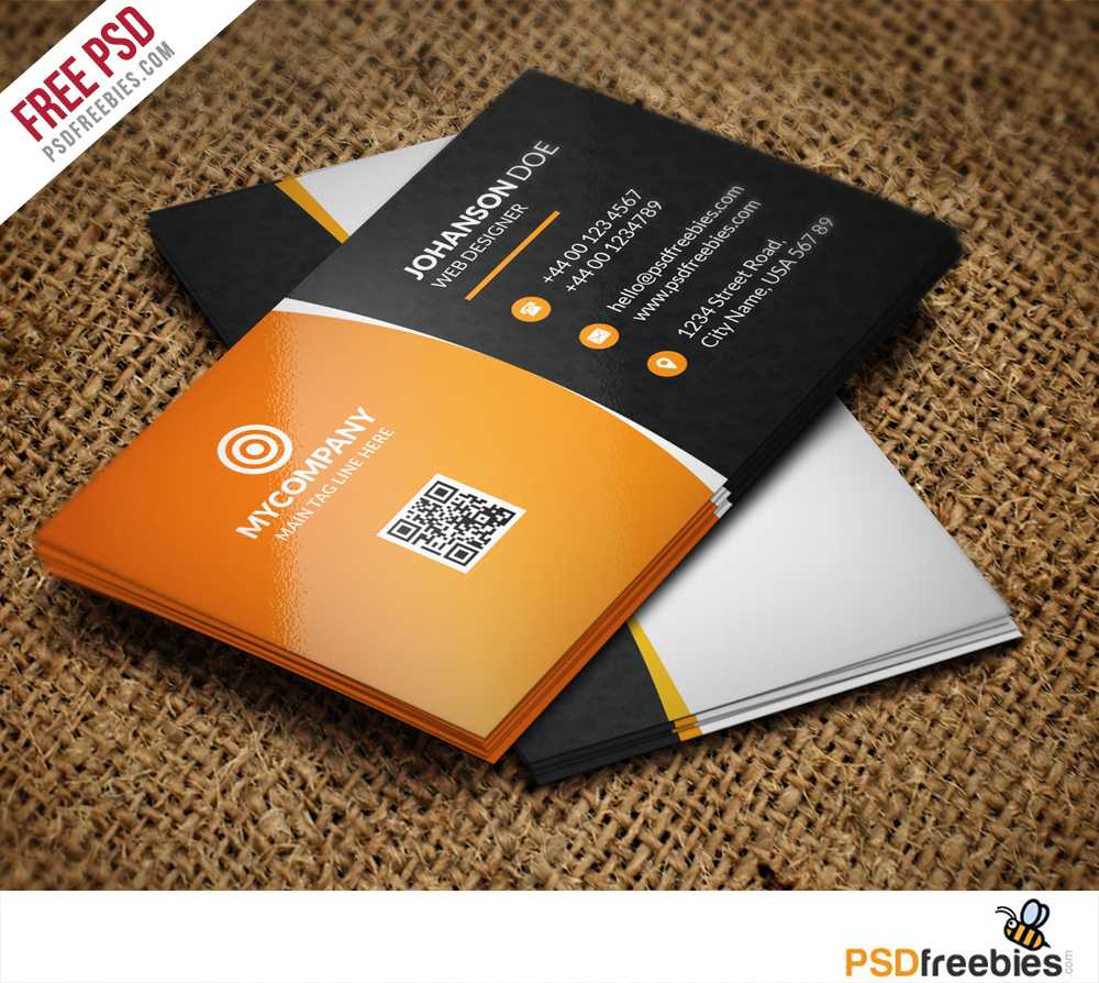 Corporate Business Card Bundle Free Psd | Psdfreebies In Name Card Template Psd Free Download