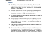 Corporate Credit Card Procedures Manual 706-A with regard to Company Credit Card Policy Template