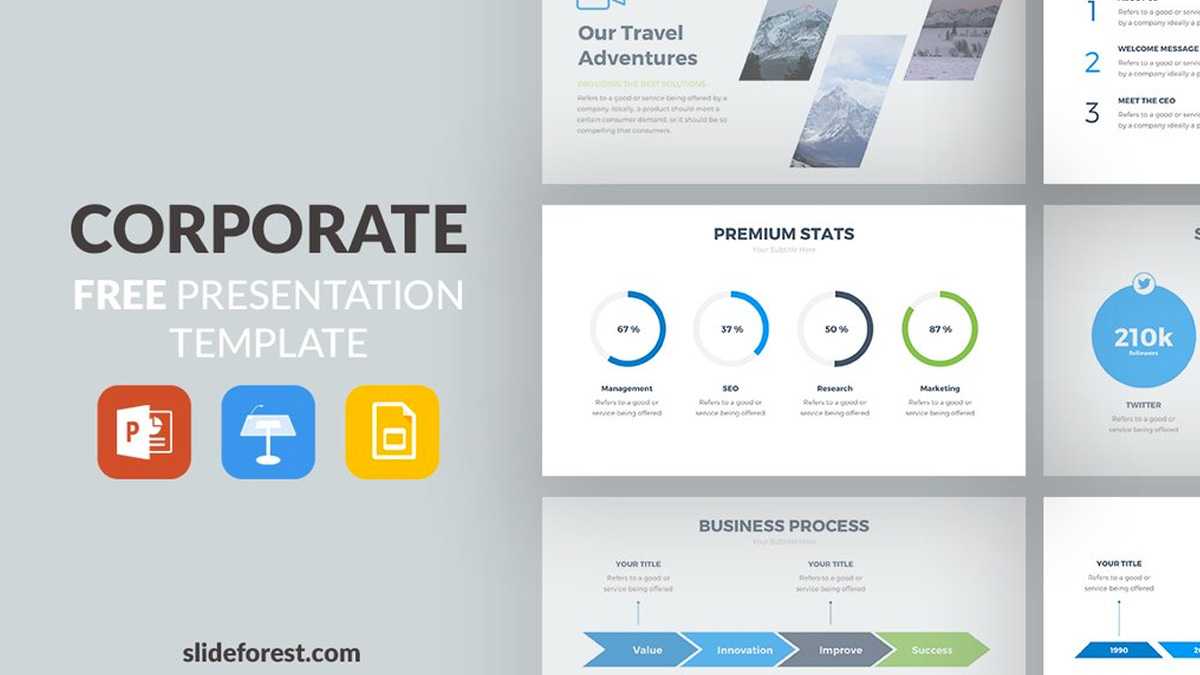 Corporate Free Powerpoint Template For Powerpoint Slides Design Templates For Free